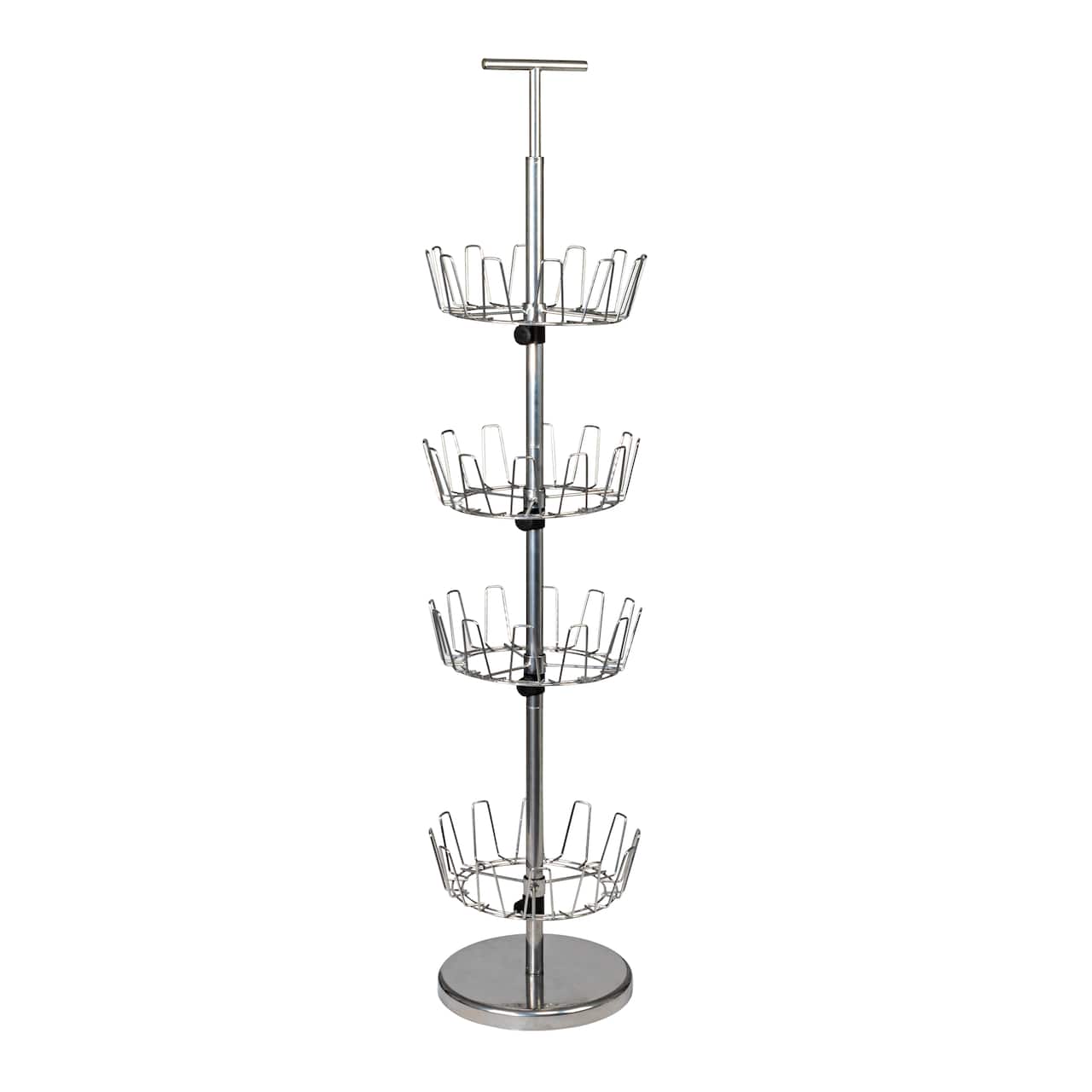 Household Essentials 4-Tier Revolving Shoe Tree